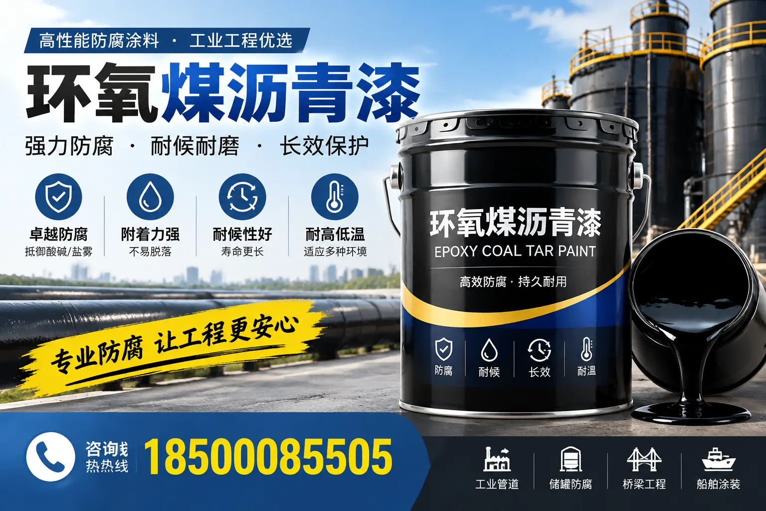环氧煤沥青漆的施工方法与注意事项,确保在保亭顺利完成